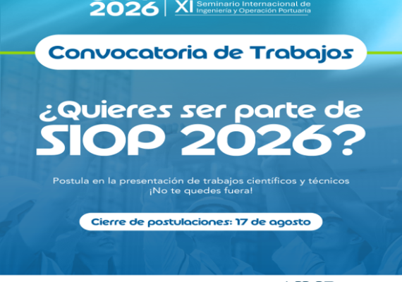 SIOP 2026: Plazo para enviar trabajos, hasta el 17 de Agosto de 2026